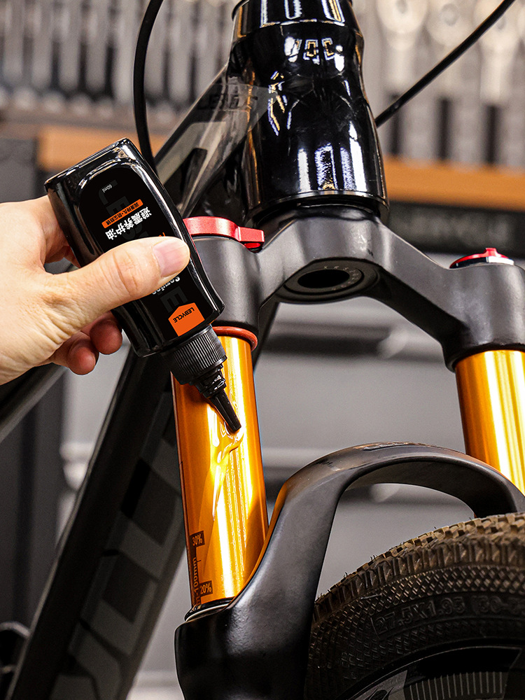 Aceite lubricante de silicona para amortiguadores delanteros y traseros de bicicletas de montaña LEBYCLE/Lebaike, para mantenimiento.