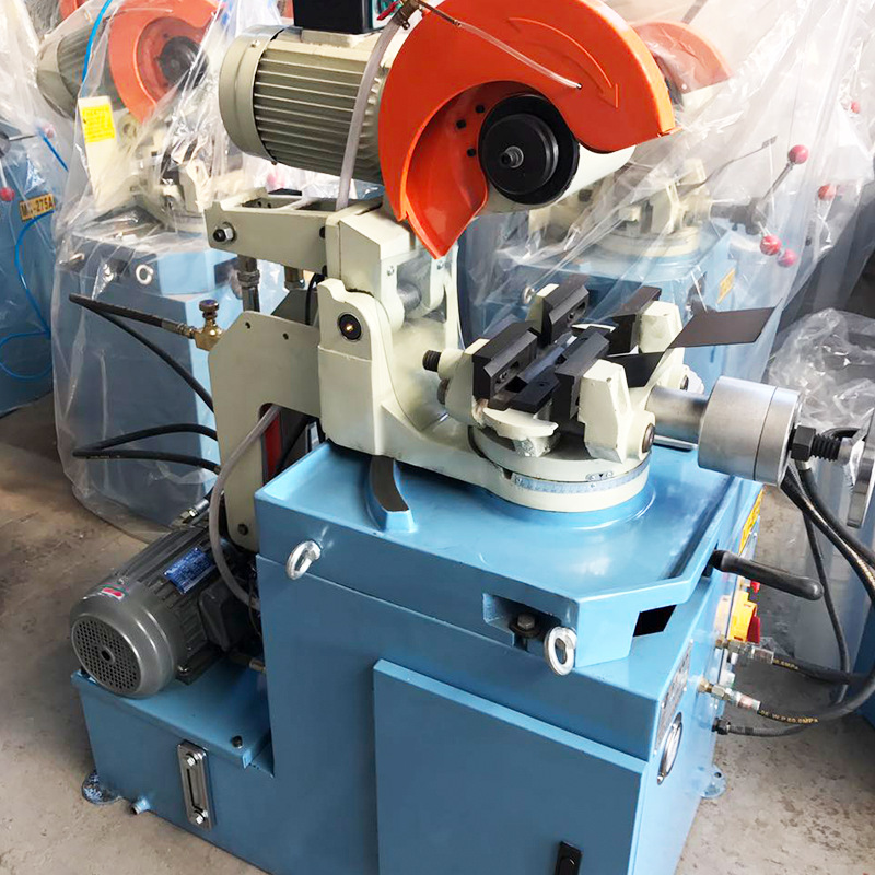 气动全自动切管机325型数控不锈钢圆管方管五毛刺切管机