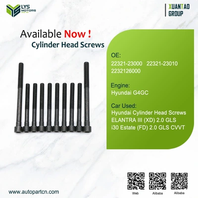 Cylinder Head Screw 22321-23000 for Hyundai Modern G4Gc 2.0L (Cylinder and parts)
