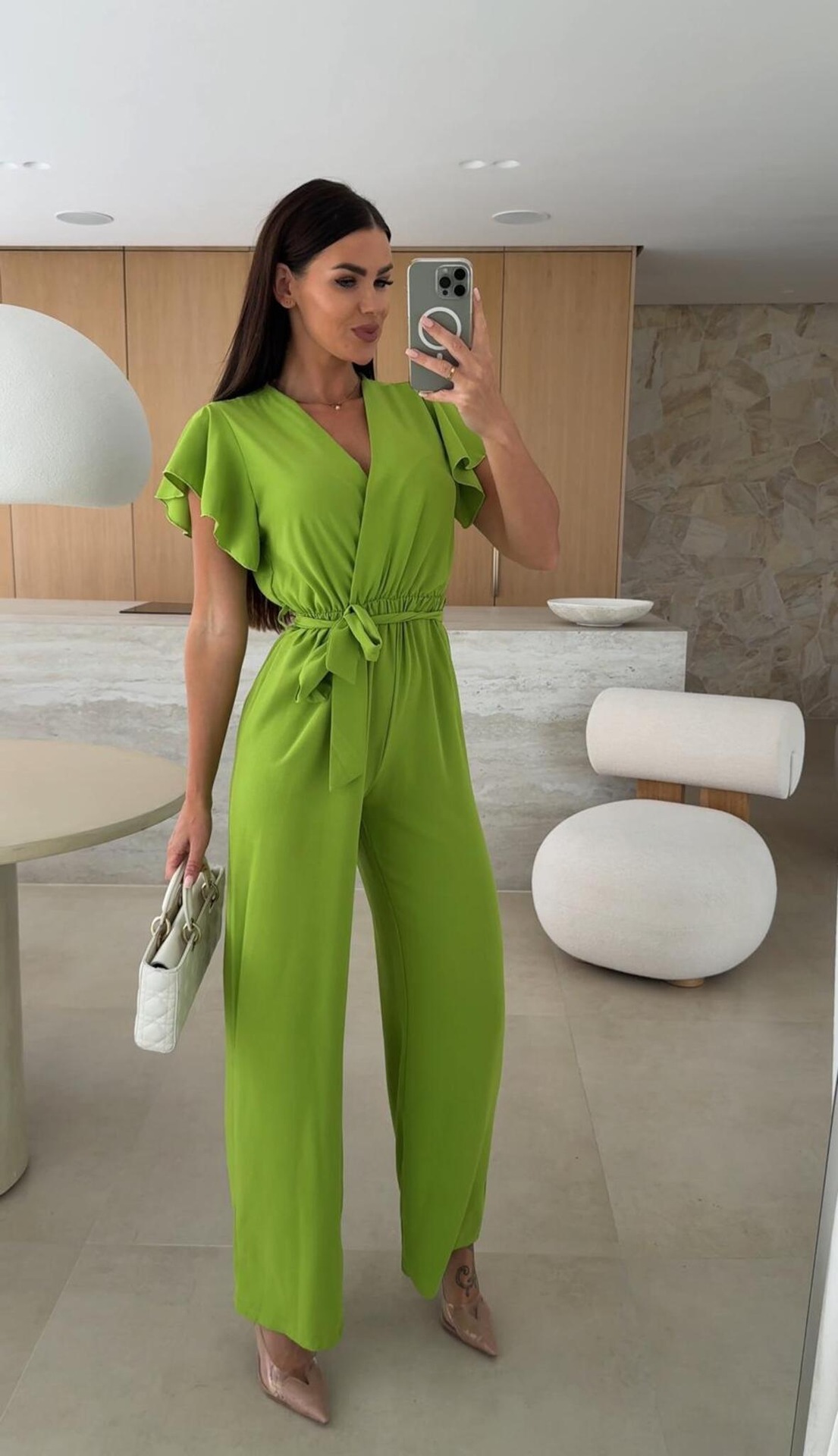 Women's Casual Office Daily Temperament Commuter Commute Style Solid Color Jumpsuits Full Length display picture 5