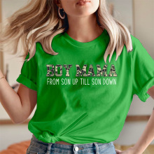 男孩妈妈Boy Mama印花短袖T恤欧美男女上衣夏季宽松 批发外贸跨境