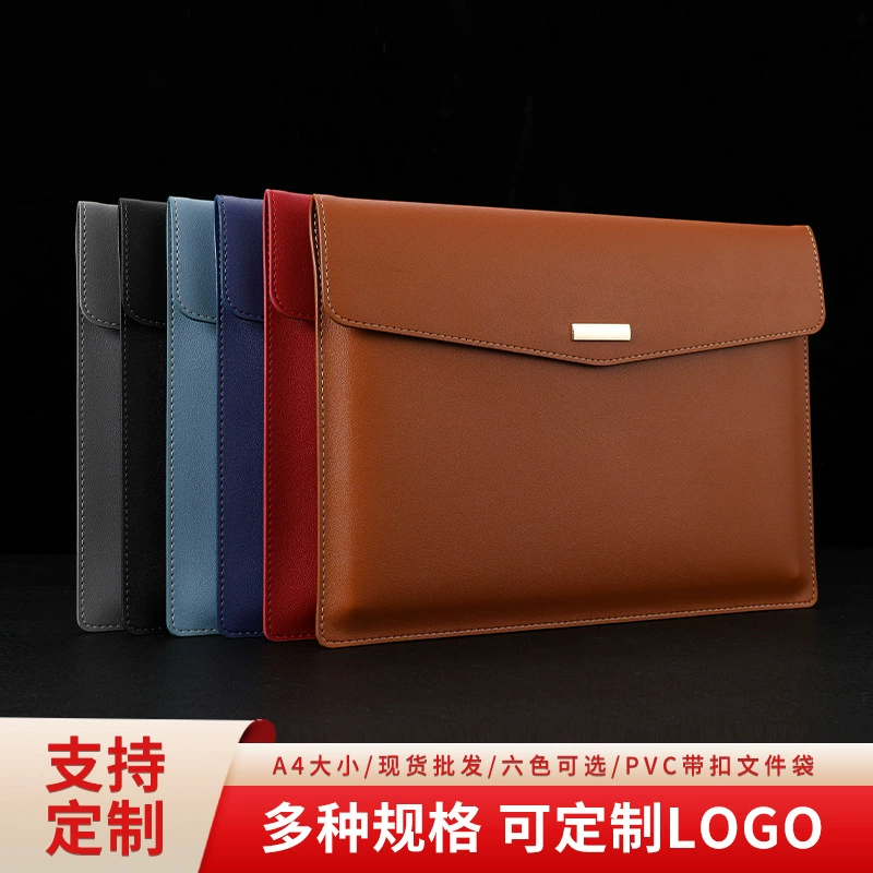 Capacious waterproof storage bag for folders PVC for documents, files bag