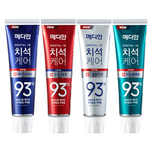 韩国进口麦迪安93牙膏 红 白 蓝 绿 牙膏120g