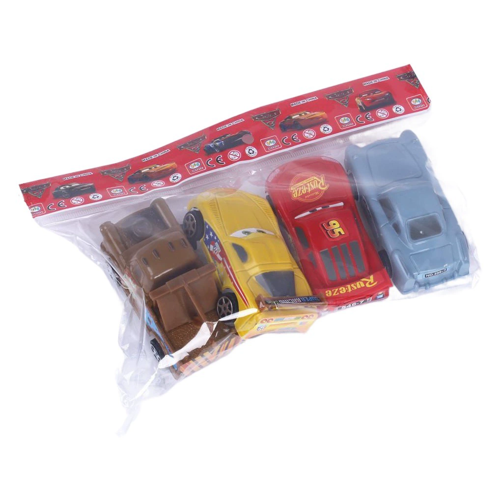 Мультяшная большая автомобильная история из 4 предметов детская модель автомобиля украшения для выпечки торта раздвижная модель автомобиля