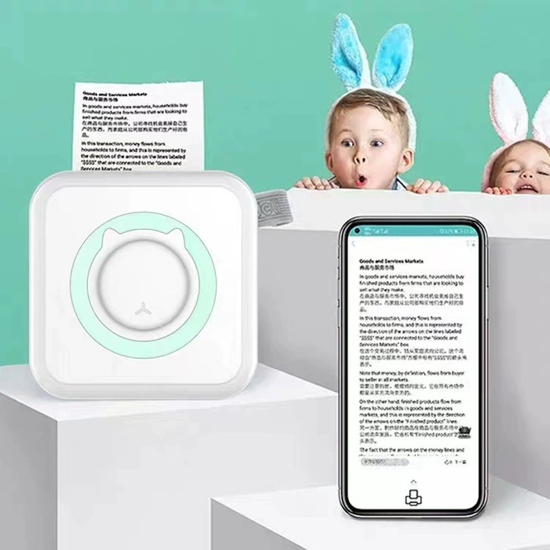 Кишечный принтер, наклейка, фото для учащихся начальной школы, bluetooth