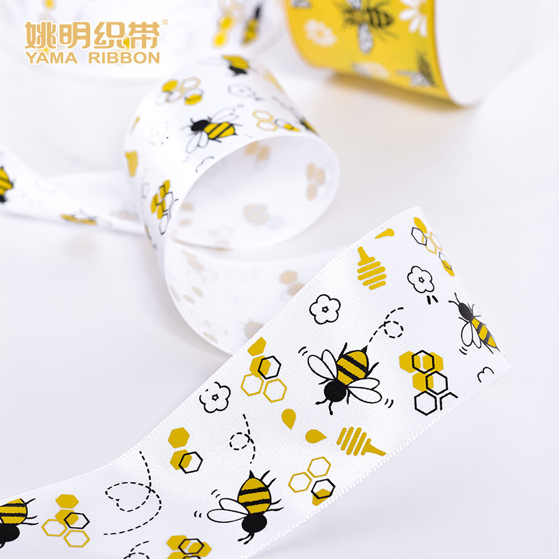 Fuente fábrica venta caliente transfronteriza Sunflower bees paragraph festival de abeja embalaje de regalo cinta