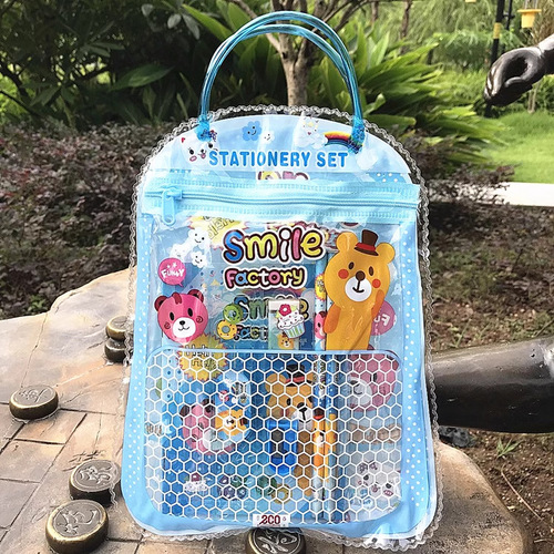 Elementary school student kindergarten birthday gift portable stationery set gift bag children's school supplies gift companion gift