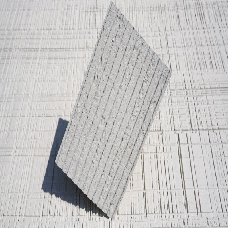 Tire de travertino blanco romano suave, porcelana suave, piedra blanda flexible, piedra de estrella y luna, piedra colateral, piedra en arrozal, patrón de tela, panel decorativo de piedra blanda