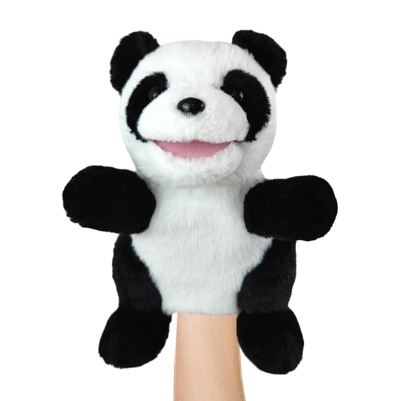 Venta caliente transfronteriza animal marioneta juguete zorro Panda muñeca mapache muñeca erizo marioneta juguete boca abierta al por mayor