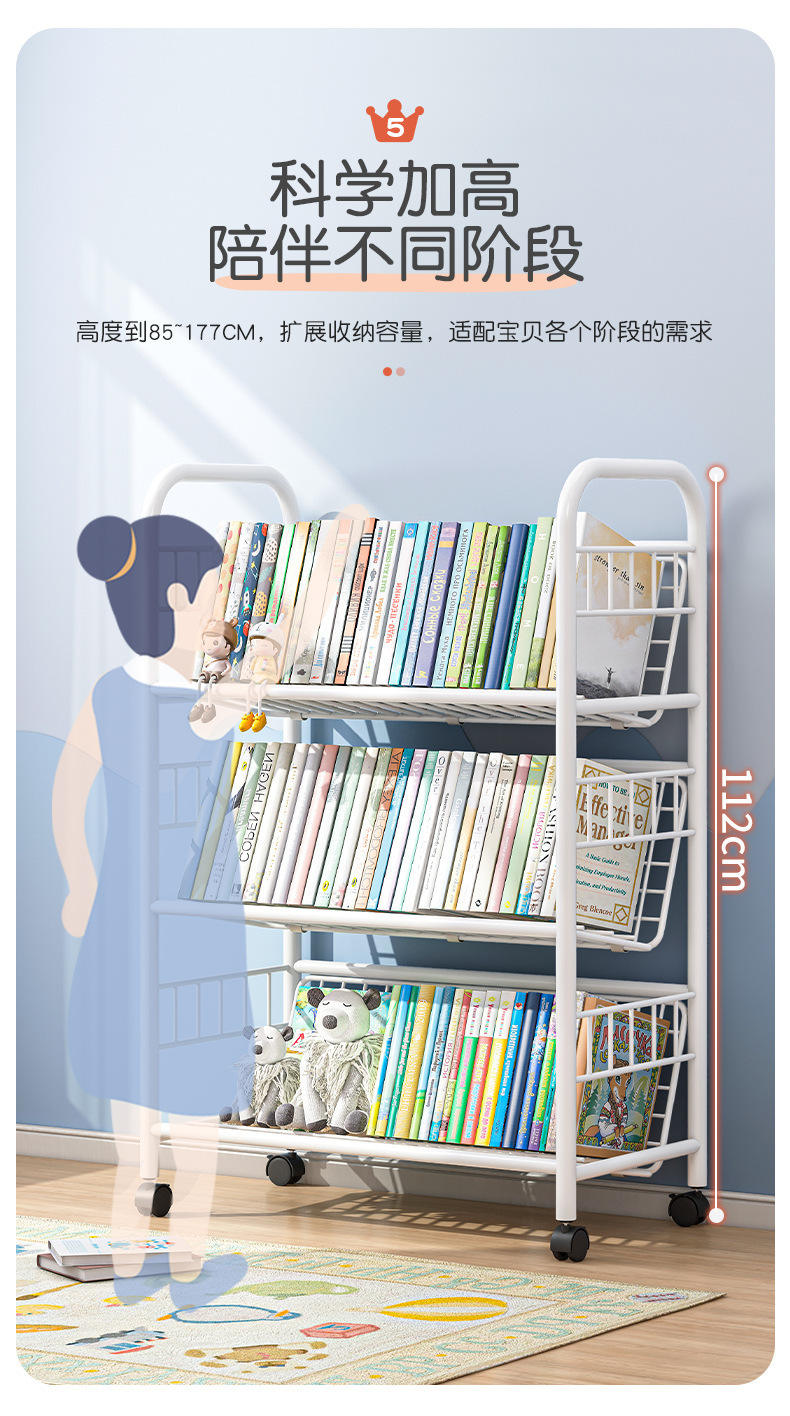 复制_儿童书架家用学生落地书柜可移动带轮置物架.jpg