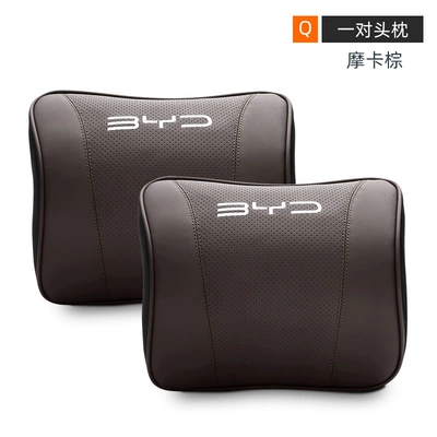 Han DMP Champion Edition PRO – Headrest - byd-genuine-leather-memory-foam-headrest-mocha-brown-pairknitting-label