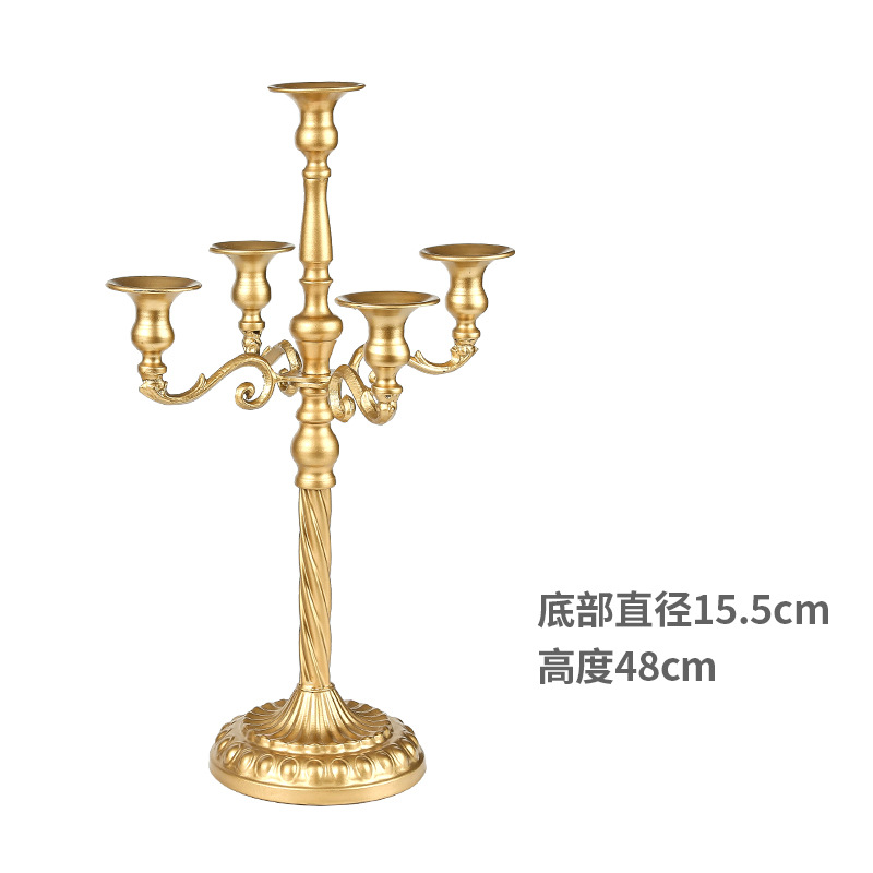 Transfronterizo hierro candelabro decoración hotel boda props ins vela Copa hogar sala de estar decoración de metal titular de la vela