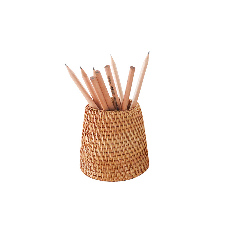 Portaplumas de ratán, juego de té, pinzas de té de bambú, cuchara de té, aguja de té, té Pu'er, seis caballeros, accesorios para la ceremonia del té, tubo de almacenamiento, estilo pastoral
