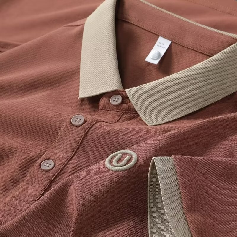 Camisa polo a rayas de manga corta para hombre de verano, estilo delgado, moda holgada, negocios urbanos y ocio