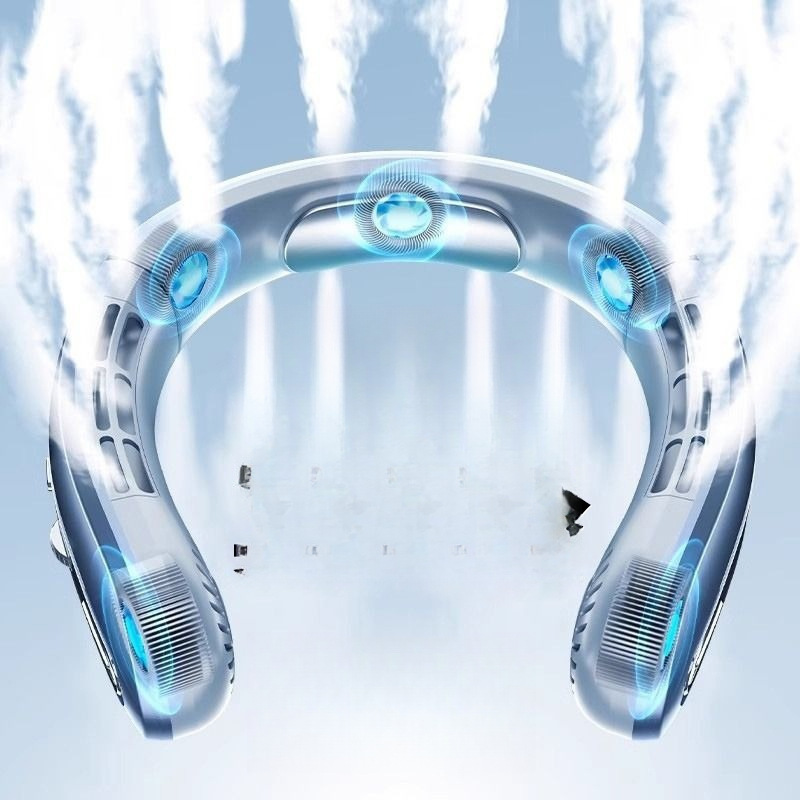 Hanging Neck Fan New Convenient Portable Small Fan Mini Small Rechargeable Bladeless Wind Air Conditioner