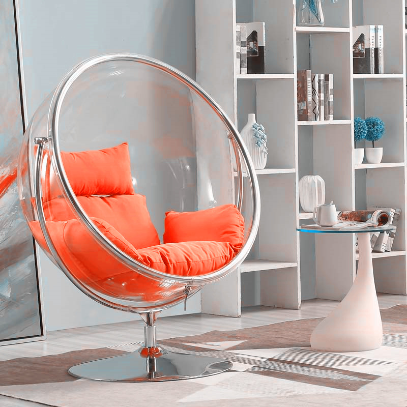 Social media trendy transparent bubble swing chair hemisphere hammock swing indoor outdoor balcony courtyard glass space chair
