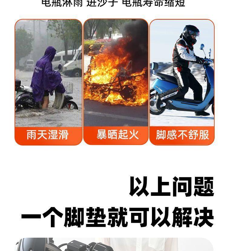 Suitable for Niu None electric vehicle floor mats, non-slip, wear-resistant, edge-protected, dustproof, sun-resistant, Niu NONE modification accessories