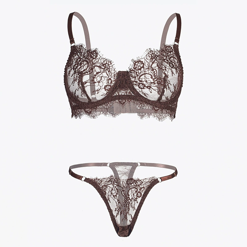 Большая грудь показывает маленькие французские перспективы, тонкий полый набор нижнего белья