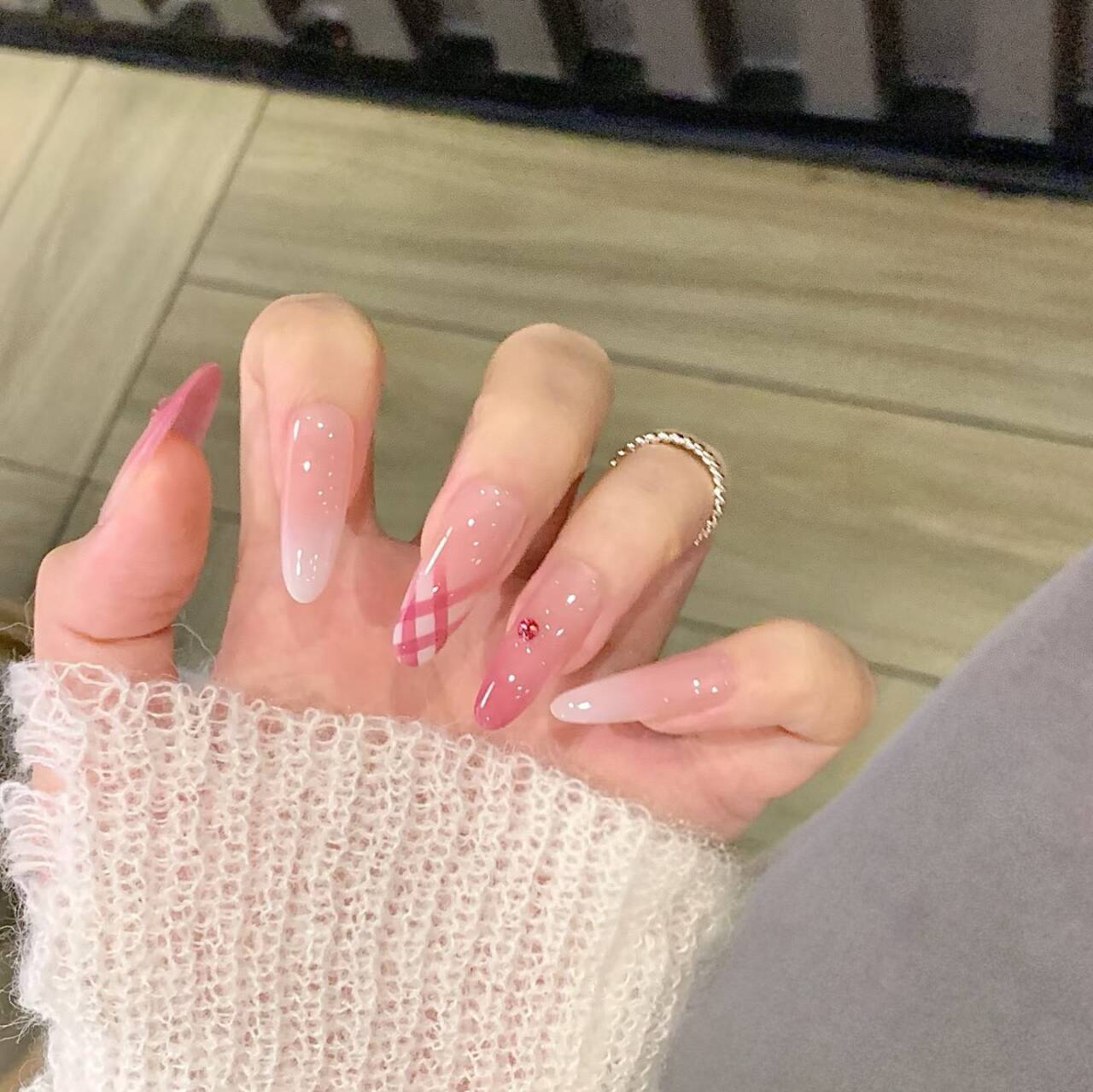 10 piezas de explosión para usar manicure, manicure rosa puro, estudiantes de manicure, almendras, uñas largas, verano nuevo