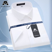 意大利奢侈品衬衫男2025年夏季新款纯棉上衣上班通勤正装寸衣男士