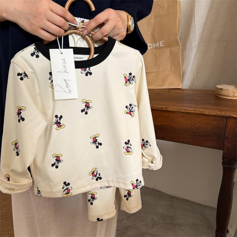 [so Soft~Care Like Clouds] Children's Velvet Thermal Suit, High Elasticity, Soft and Comfortable Autumn Clothes and Home Clothes