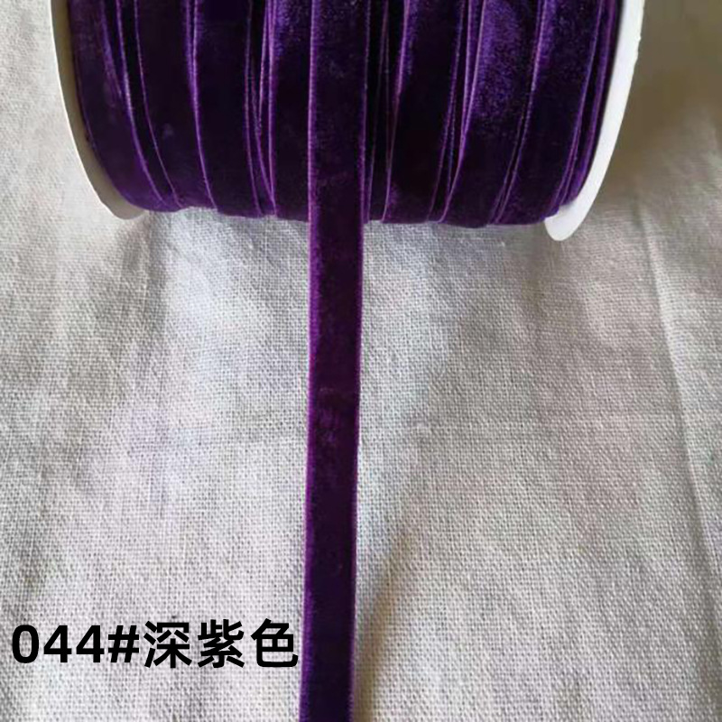 Nylon no elástico cinta de terciopelo de color cinta de terciopelo flocado cinta de tela cinta de lana arco ropa de bricolaje