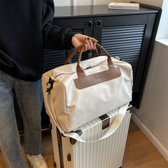 Short-trip travel bag for women, European and American style, large-capacity shoulder backpack for business trips, with dry-wet separation—perfect for yoga and fitness.