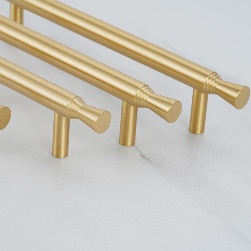 Chinese-style solid brass plain-mounted single long-hole concealed furniture hardware for clothing, shoes, kitchen drawers, and cabinet doors.