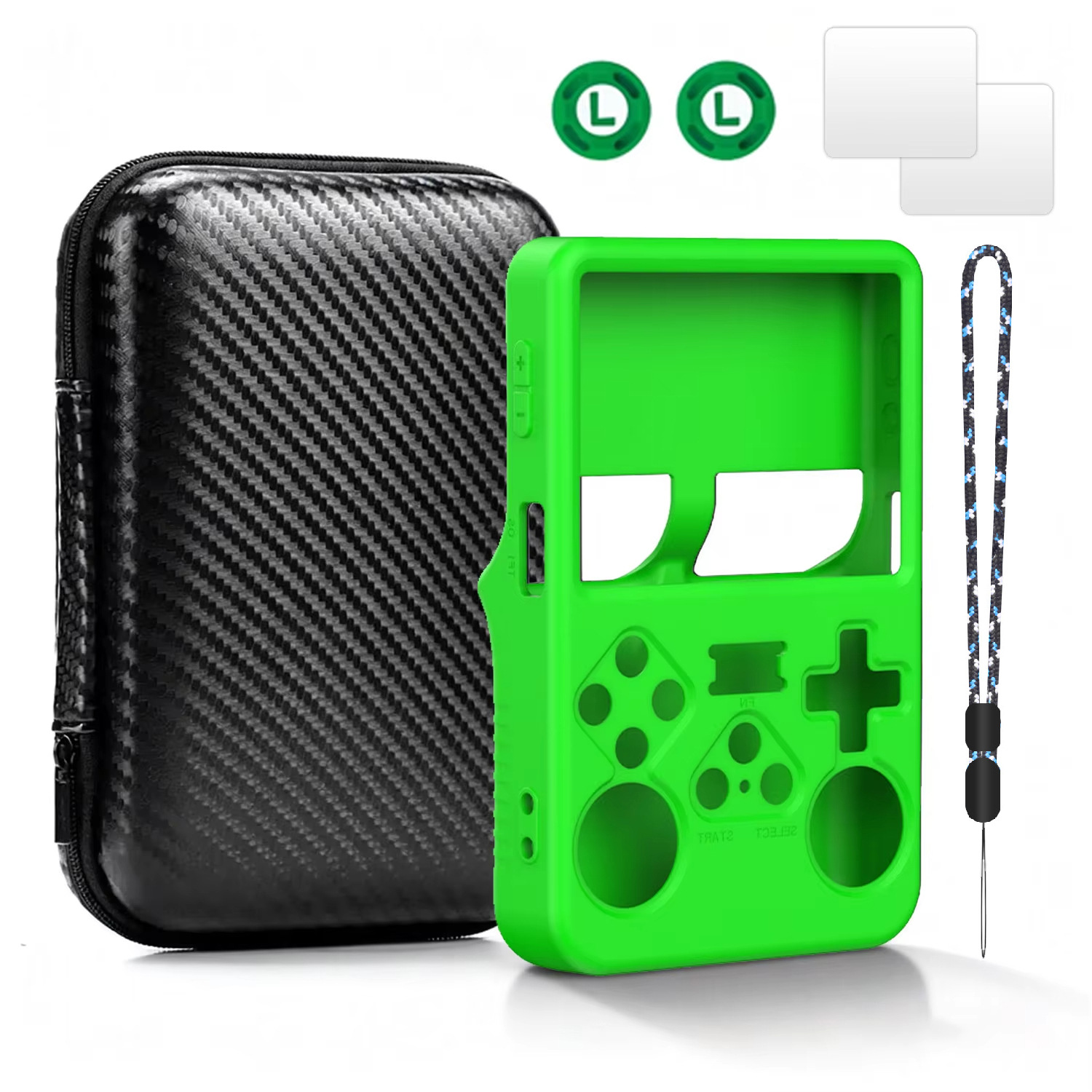 Bolsa de Almacenamiento Portátil para Consola R36S R35S R35Plus RGB20S XU10 de PU, Funda Protectora de Transporte