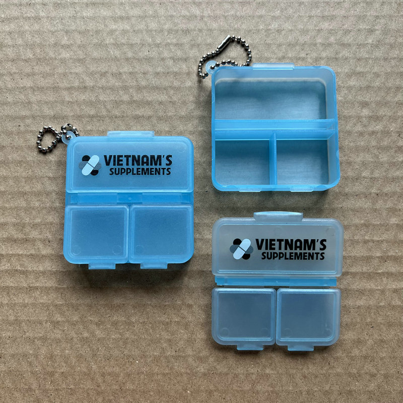 带钥匙扣可挂包三格药盒 3格药盒 三格药盒 钥匙扣药盒