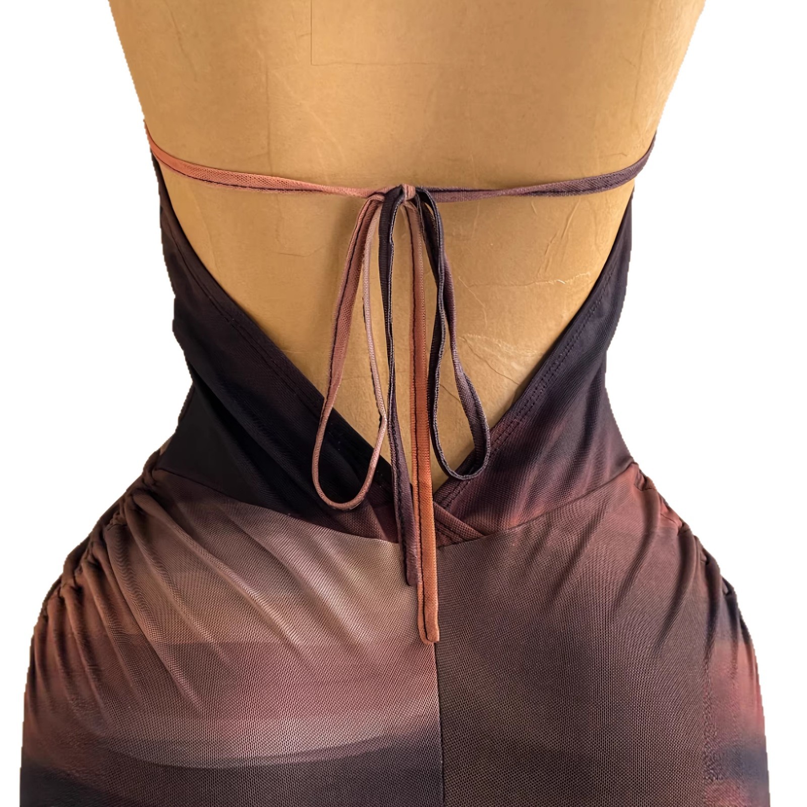 Women's Clothing Color Block Tie Front Jumpsuit New American Bestseller Hot Item_ecoleips.com