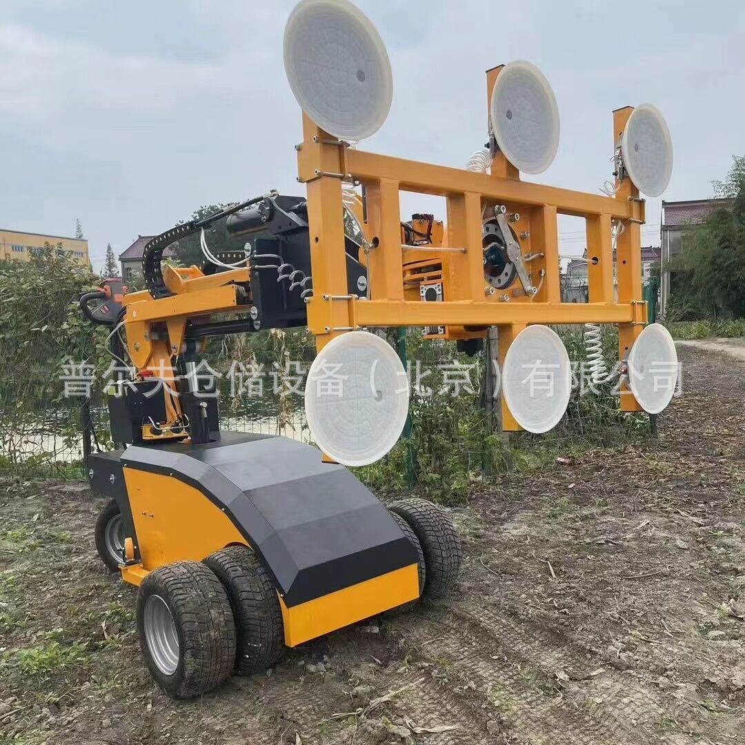 建筑工地用多功能旋转玻璃吸盘车真空吸盘升降搬运车板材装卸车