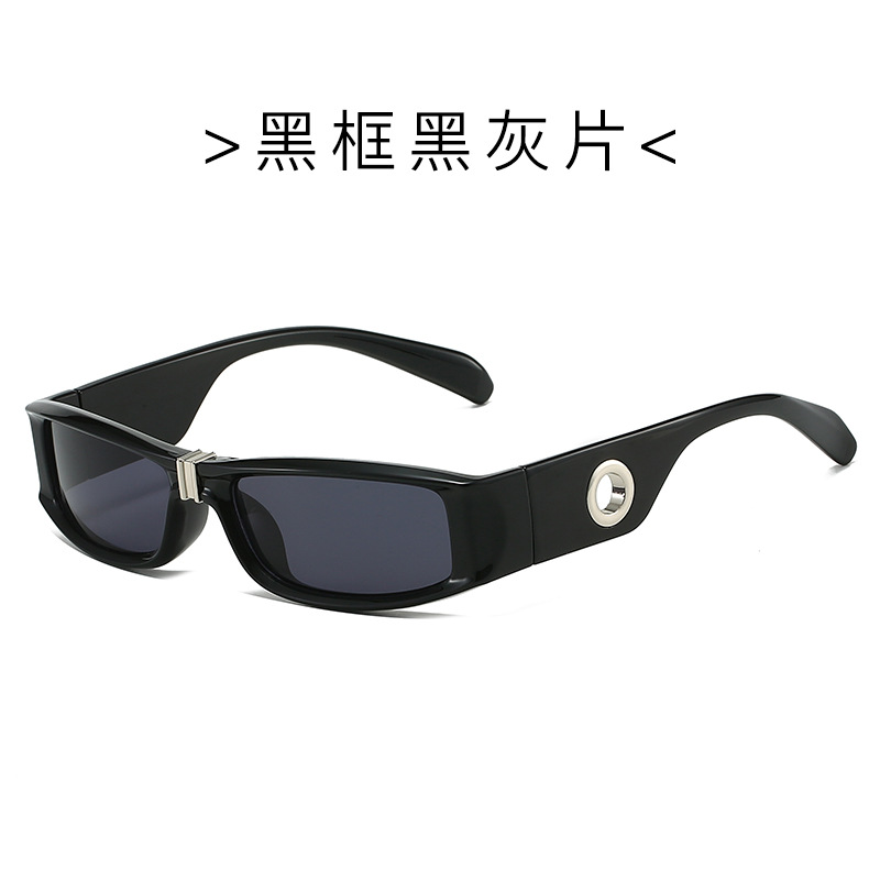 Gafas de sol de ojo de gato de todo fósforo de moda Gafas de sol frescas de estilo futurista punk para hombres Gafas de tendencia de alta calidad anti-ultravioleta