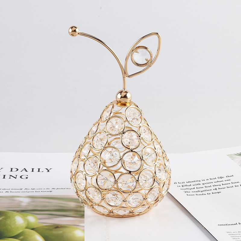 Artesanías de cristal creativas europeas transfronterizas manzana Sydney piña modelado decoración del hogar decoración escenario