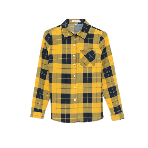 Women's Long-Sleeve Grid Shirt 2025 New Spring and Autumn Korean Version Retro Hong Kong Style Base Shirt for Plus Size Casual Single Wear Outerwear