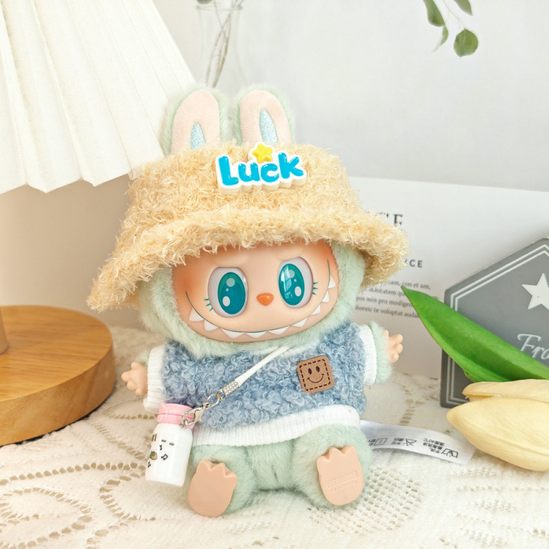 第一世代と第二世代のラブブベビー服ビニールブラインドボックスペンダントかわいいぬいぐるみ帽子服スーツアクセサリー|undefined