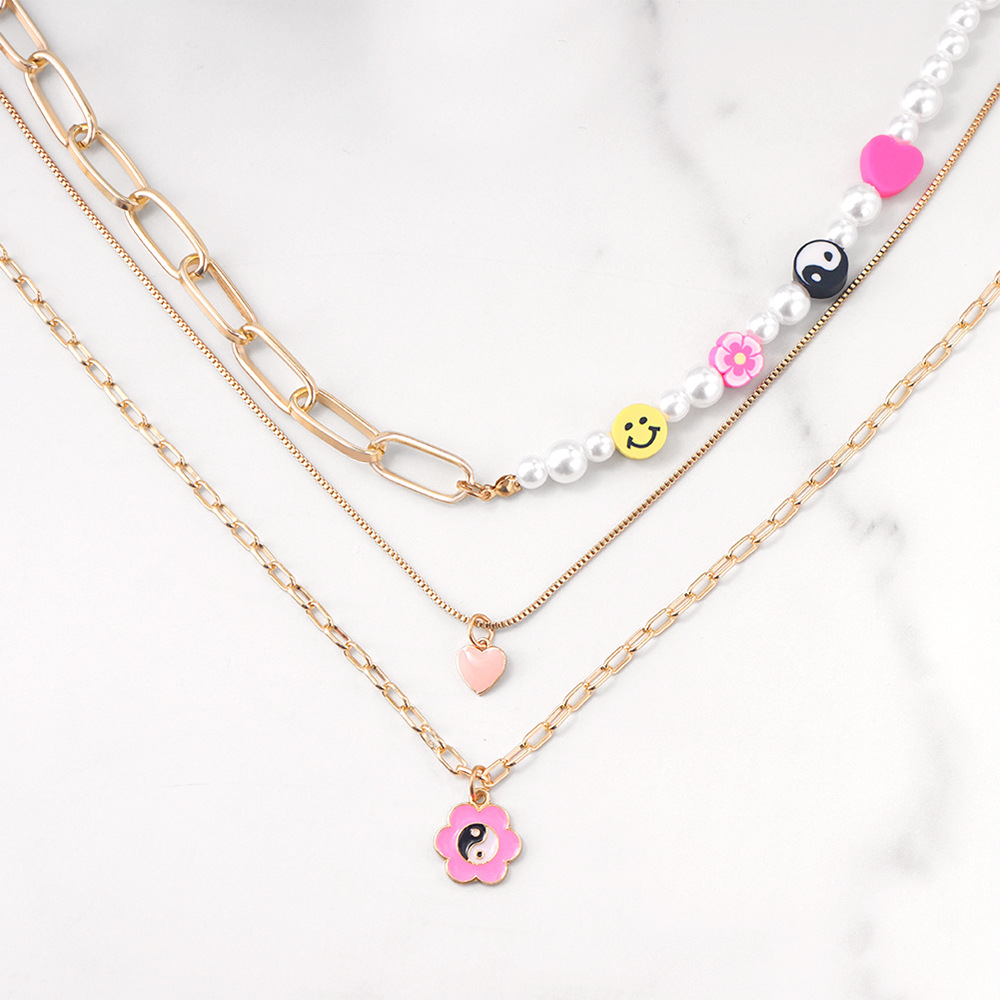 Fashion Flower Alloy Womenu0027S Layered Necklaces 1 Set