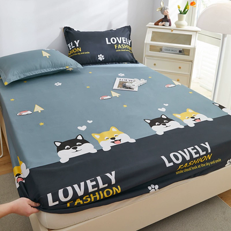 Трансграничная водяная хлопчатобумажная печать водонепроницаемое постельное белье Simmons матрас влагостойкий защитный чехол пылезащитное покрывало из трех частей оптом