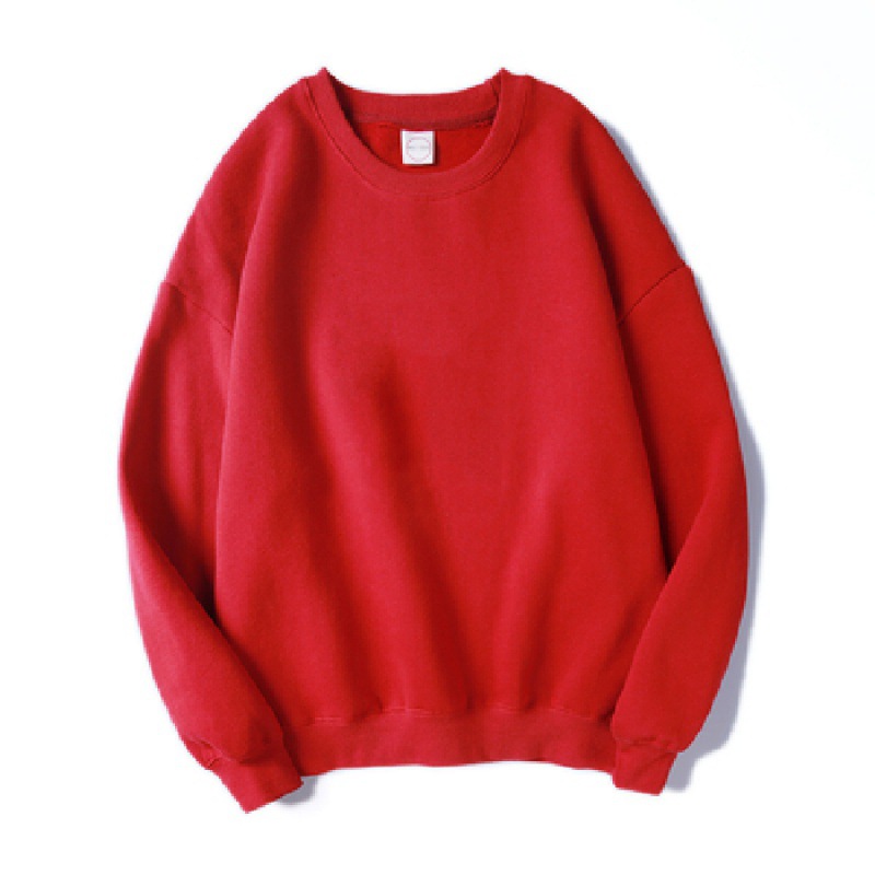 Comercio exterior al por mayor en stock más tamaño 200kg hermana gorda suelta cuello redondo coreano color sólido hombres y mujeres pareja suéter ins moda