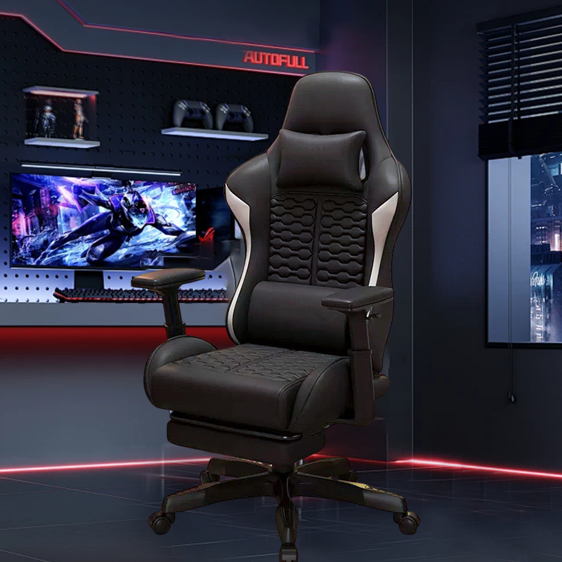 silla de juego de computadora silla de jefe confortable sentada en el hogar reclinable dormitorio elevación silla de juego image 11
