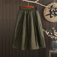 2025秋冬季新款休闲风夹棉半身裙女加厚保暖时尚百搭轻薄半身棉裙