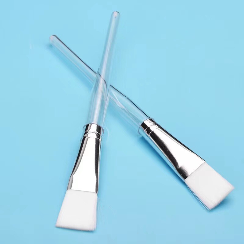 Beauty Salon Hollow Transparent Rod Crystal Mask Brush Soft-Bristled Facial Mask Sweep Facial Brush Spa Tool Brush Small Brush