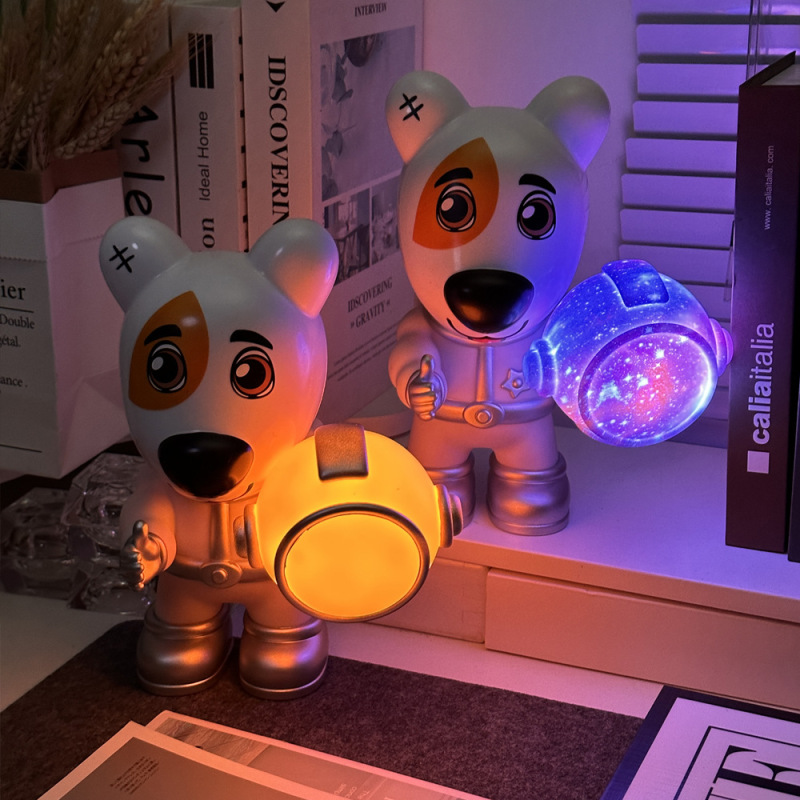 宇宙犬bluetoothスピーカー七色光夢星空置物携帯音響プレゼントクロスボーダー爆金サブウーファ|undefined