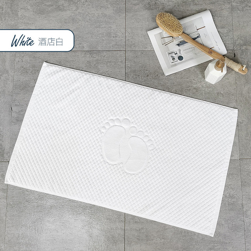 5 성급 호텔 바닥 수건 면 욕실 미끄럼 방지 매트 욕실 출입구 물 흡수 변기 발 매트 가정용 기계 빨
