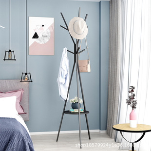 Cross-border floor-standing bedroom clothes rack creative iron art internet celebrity room clothes rack home simple Nordic hanging bag