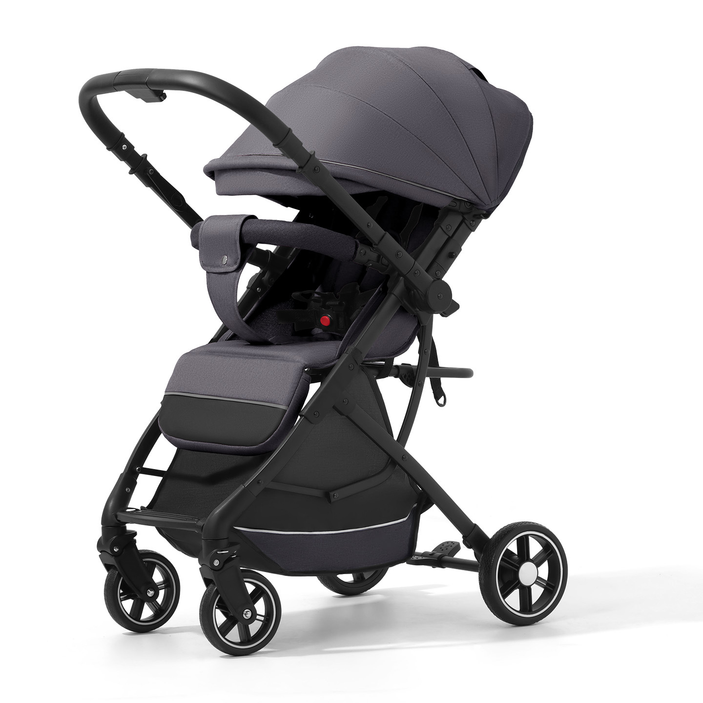 Carrinche de bebé transfronterizo alto paisaje se puede sentar y acostarse con un botón plegable para pasear con artefactos mágicos para bebés recién nacidos con tirón