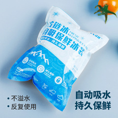 批發一次性冰袋免注水自吸冰袋雙面PE膜冷凍防粘連外賣快遞專用