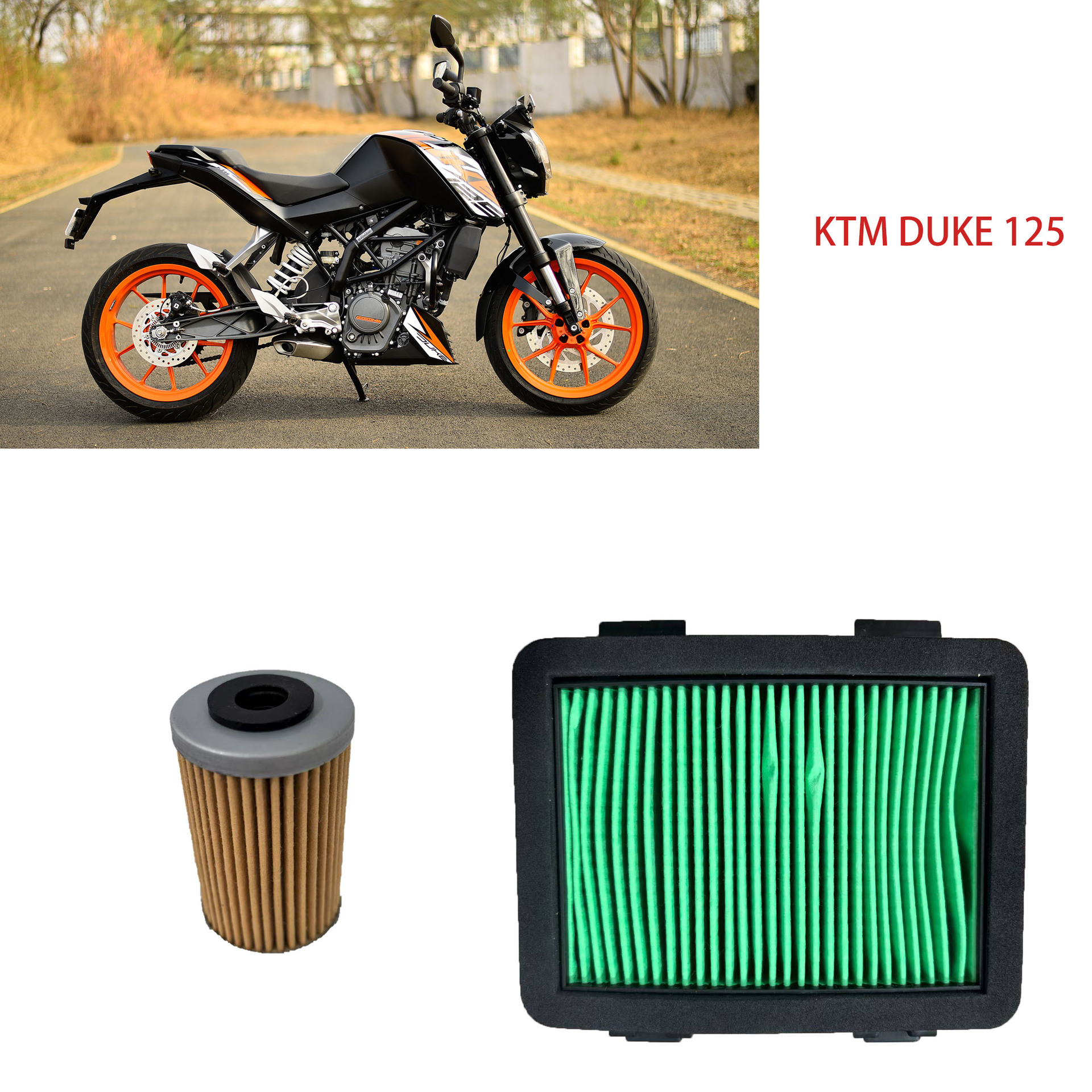 Ktm Duke 125/250/390 Adv Oil Filter Air Filter Oil Filter Set