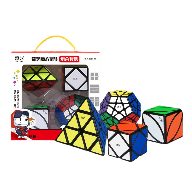 Qiyi 2345 Rubik Kubu Dəsti - 4 Ədəd Fiqiurlu Kross Kross