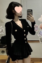 小香风上衣外套+高腰字半身裙女名媛气质套装2025春季新款两件套